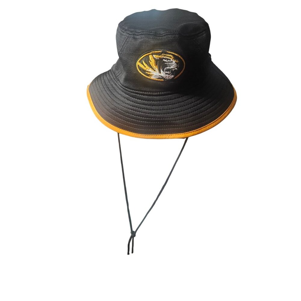 Missouri Tigers New Era Bucket Hat Black & Gold Adjustable One Size